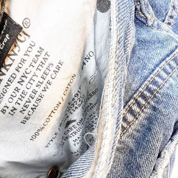 Blank NYC Womens Blue Distressed High Rise The Madison Cropped Jeans Size 31 - Picture 5 of 6